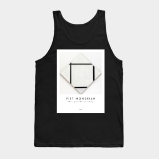 Tableau I Lozenge with Four Lines and Gray with Text Tank Top